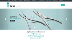 Desktop Screenshot of ekal-instruments.com