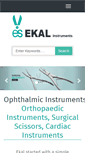 Mobile Screenshot of ekal-instruments.com